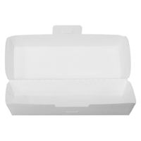 ノーブランド テイクアウト フードボックス 白 600枚セット 間口200×74mm FT13-600-AS 1セット(600枚入)（直送品）