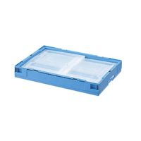 積水テクノ成型 折りたたみコンテナ OCー50L 透明×ブルー OC5SLCB 1個