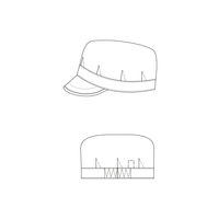 ガードナー ホワイト 制電ツイル 八角帽 EG602-1-F 1枚