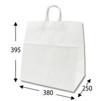 シモジマ 25チャームバッグ 38-4 晒白無地 003291000 1束(50枚)