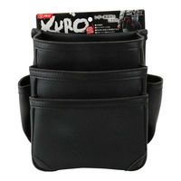 藤原産業 SK11 黒 腰袋 3段 SSLーNBー16 1セット(2個)（直送品）