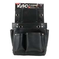 藤原産業 SK11 黒 釘袋 マチ付き SSLーNBー8 1セット(2個)（直送品）