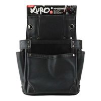 藤原産業 SK11 黒 釘袋2段 スィングポケット SSLーNBー11 1セット(2個)（直送品）