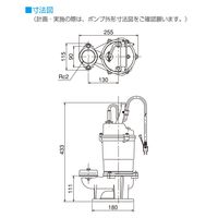 寺田ポンプ製作所 水中ポンプ SSX-500T 50HZ 1台（直送品）