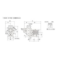 寺田ポンプ製作所 陸上ポンプ(樹脂製) CMP6-63.7E 1台（直送品）