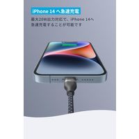 Anker USBーC&ライトニングケーブル（60W、高耐久ナイロン）0.9m A82B2011 1本