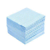 カウンタークロス D-cloth ハーフ 約30×30cm 不織布 ボックスタイプ ブルー 1箱（100枚入）大日産業