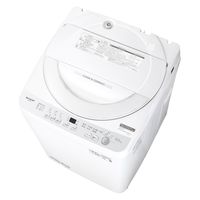 シャープ 【軒先渡し】清潔&節水穴無し槽 全自動洗濯機 ES-GE6J-S 1台（直送品）