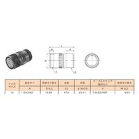 第一電子工業 MS非防水丸形 ケーブルレセプタクル ハンダ付け結線用コネクタ メス 3芯 D/MS3101A16-10S 1個（直送品）