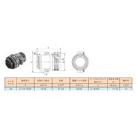 第一電子工業 MS非防水丸形 ストレートプラグ(分割シェル) ハンダ付け結線用コネクタ メス 73芯 D/MS3106B36-73S 1個（直送品）