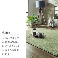 イケヒコ サンティエ 無地ラグ 2000×1500mm グレージュ 1340740347203 1枚（直送品）