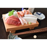 籐芸 寿司下駄 M 18cm SUSHIGETA 天然木 ビーチ 414795 1個（直送品）