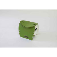 イケックス工業 アウトドアチェア 軽量 折りたたみ パタット PATATTO250+ オリーブ×ホワイト 415426 1個（直送品）