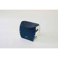 イケックス工業 アウトドアチェア 軽量 折りたたみ パタット PATATTO250+ ネイビー×ホワイト 415427 1個（直送品）