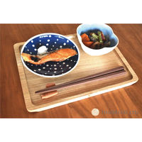 籐芸 トレー 29.5cm L 木のトレー 木製 ビーチ 415745 1個（直送品）