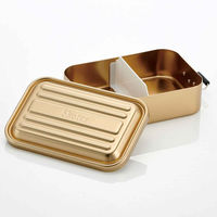 スケーター お弁当箱 アルミふわっとランチボックス 1段 1000ml マットゴールド 424526 1個（直送品）