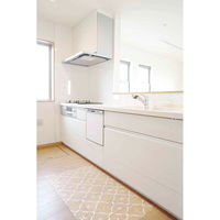 明和グラビア キッチンマット 拭ける 60×120cm 柄物 クリア タイル 428199 1個（直送品）