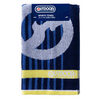 ナストーコーポレーション スポーツタオル 34×110cm アウトドア OUTDOOR ブルー ネイビー 436605 1個（直送品）