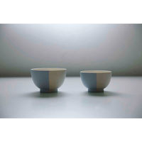 ナカジマ 汁椀 500ml 山中塗 MUSUBI 塗分け 内白 グレー 450351 1個（直送品）