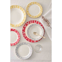 ナカジマ プレート 24cm M Amu dish アミュディッシュ プラスチック レッド 450358 1個（直送品）