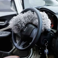 トレードワン ほこり取り マイクロファイバーハンディモップ 乾拭き専用 グレー 459707 1個（直送品）