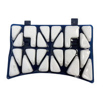 【アウトレット】【ヘルメット用たれ】ミズケイ アイスフラップ 涼RUN  ネイビー F 5501960 1個