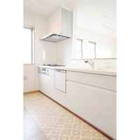 明和グラビア キッチンマット 拭ける 60×270cm 柄物 クリア タイル 428202 1個（直送品）