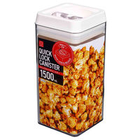 小久保工業所 保存容器 1.5L クイックロックキャニスター グレー 412628 1個（直送品）