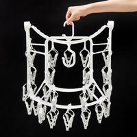 洗濯物が取り込みやすい角ハンガー　44ピンチ １個