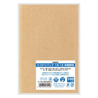 エコデリパック 18-12 未晒無地 1袋（100枚入）