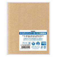 エコデリパック 15-12 未晒無地 1袋（100枚入）