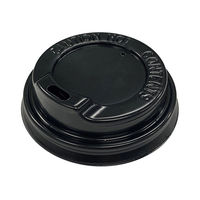 断熱カップ 4オンス 口径62mm用フタ 黒 1袋（100個入）