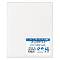 エコデリパック 18-15 白無地 1箱（4000枚：100枚入×40袋）