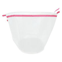 カワタキコーポレーション まるめてポイ 出し入れカンタン洗濯ネット ギンガムレッド 1セット(3個)