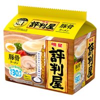 評判屋 豚骨ラーメン 5食パック 425g 1セット（1個×3） 明星食品