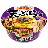 明星庵 天ぷらそば 大盛 112g 1セット（1個×12） 明星食品
