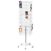 【軒先渡し】ストア・エキスプレス 3列4面回転カード入れ　10段ポストカード入れ 2480-188 1台（直送品）