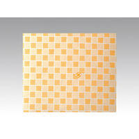 平野紙器 ケーキカップ フラワーポットφ52JP チェックオレンジ 00366001 1ケース(2800個(80個×35))（直送品）