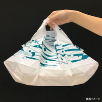 まつもと合成 レジ袋 バンバンバッグ No.4 波柄 00371907 1ケース(1000個(100個×10))（直送品）