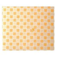 平野紙器 ケーキカップ フラワーポットφ43JP チェックオレンジ 00414569 1ケース(2400個(50個×48))（直送品）