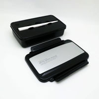 弁当容器 メタルモード ノーム ランチボックス保冷ケース付 BL-17HSE シルバー 00417035 1ケース(30個(5個×6))（直送品）