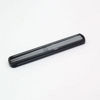 弁当小物 カームカラー 引フタ箸箱セット(19.5cm) HS-16 ネイビー 00417340 1ケース(200個(5個×40))（直送品）