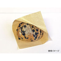 バーガー袋 未晒クラフト 120角 00432252 1ケース(6000個(200個×30))（直送品）