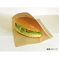 バーガー袋 未晒クラフト 150角 00432254 1ケース(4000個(200個×20))（直送品）