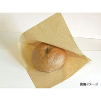 バーガー袋 未晒クラフト 180角 00432259 1ケース(4000個(200個×20))（直送品）