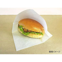 バーガー袋 純白ロール 150角 00432286 1ケース(4000個(200個×20))（直送品）
