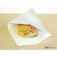 バーガー袋 純白ロール 200角 00432293 1ケース(4000個(200個×20))（直送品）