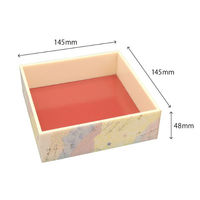 新井産業 仕出し弁当容器 哥仙 角折2段小 蓋付 00590204 1ケース(140個(7個×20))（直送品）