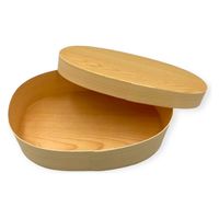 山田曲物 弁当容器 小判3号(5.0)特司紙製 00649696 1ケース(192個)（直送品）