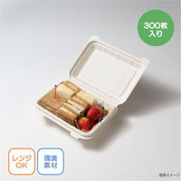 弁当容器 エコデリS ホワイト 00694764 1ケース(300個(50個×6))（直送品）